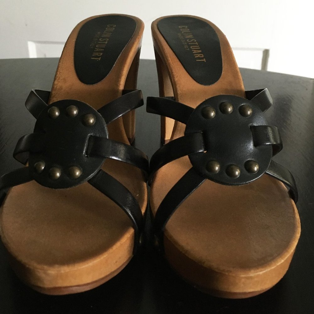 Colin Stuart Platform Sandal Black, 7.5M